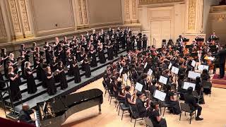 Tomball Memorial High School Choir amp Orchestra at Carnegie Hall Part 5 [upl. by Kimmie539]