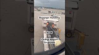 Baggage handling in Airport  KLIA vs Singapore Changi Airport [upl. by Ahsirtap759]