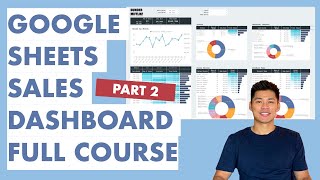 How to Build a Professional Dashboard in Google Sheets Query Formula Advanced Course StepbyStep [upl. by Tuckie441]