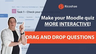 How to add interactivity to a quiz in MOODLE 40  Drag and drop text question [upl. by Lefton911]