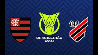 FLAMENGO X ATHLETICOPR AO VIVO COM IMAGENS  BRASILEIRÃO 2024 PES SIMULAÇÃO [upl. by Nylzor83]