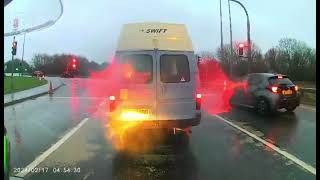 Driving my transit campervan home on a rainy February evening [upl. by Yma]