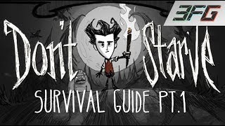 Dont Starve PS4  Beginners Survival Guide Pt1  GETTING TO amp SURVIVING WINTER xXSERVANTXx [upl. by Cammy]