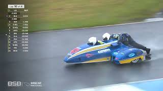 British Sidecar Championship 2024 Round 3 Knockhill  Race 2 [upl. by Clercq]