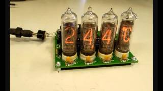 Elektor Nixie Tube ThermometerHygrometer [upl. by Annyrb]