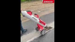 Hammer Jet Dryer in Action during Road Marking in India [upl. by Handbook]