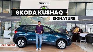 2024 Škoda Kushaq Signature Variant Walkaround  Car Quest [upl. by Esli]