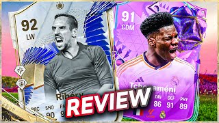 LOHNT SICH❓BIRTHDAY 91 TCHOUAMENI amp TOTY ICON RIBERY REVIEW  FC 24 Ultimate Team [upl. by Enwahs]