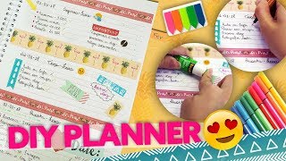 DIY  FAÇA SUA PRÓPRIA AGENDA E PLANNER [upl. by Tammara899]