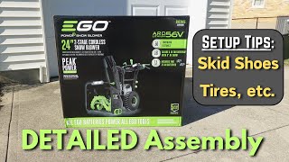 EGO 24in 2Stage Snow Blower  UNBOXING and DETAILED ASSEMBLY  Setup Tips [upl. by Ransom]