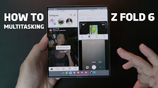 How to Multitasking on Galaxy Z FOLD 6  3 Ways [upl. by Gwynne]