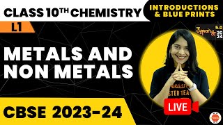 Metals and Non Metals Class 10  Introduction and Blue Prints  NCERT Class10 Science Ch3 Cbse2024 [upl. by Eidson203]