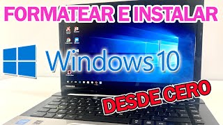 Cómo FORMATEAR tu PC e INSTALAR Windows 10 desde USB 2023 [upl. by Ahtabat]