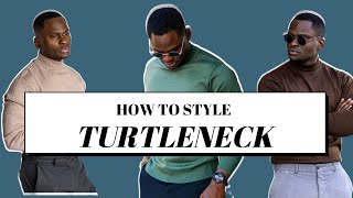 How To Wear A Turtleneck Sweater  Spring Fashion Trends  Mens Fashion [upl. by Angele]