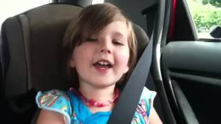 5 yearold singing the French alphabet [upl. by Elehcar71]