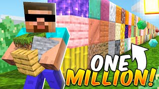 MINECRAFT BUT I PLACE 1000000 BLOCKS [upl. by Champ345]