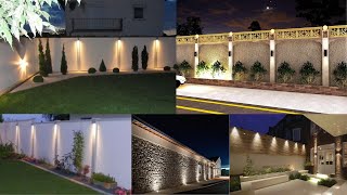 Modern boundary wall design  boundary wall light ll Home Exterior Boundary Wall NCH Home Decor [upl. by Saalocin559]