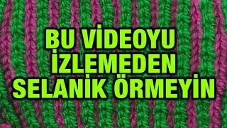 Selanik Örgü Örneği Kolay Yöntemi [upl. by Dlanod]