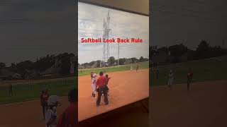 Softball Look Back Rule Enforced [upl. by Genevieve716]