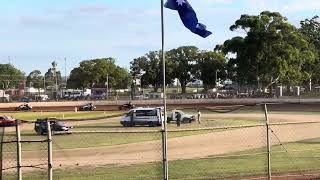 Wingless Sprint Heat 1 Kingaroy speedway 16032024 [upl. by Zebe]