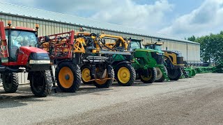 Mais met kunstmest spuiten in Canada Met John Deere🦌 [upl. by Aikan768]