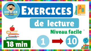 Compilation  Exercices de lecture  Niveau facile [upl. by Aicnorev]