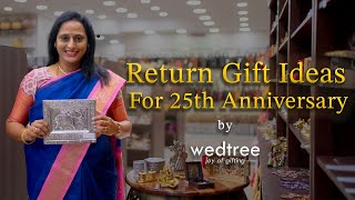 Return Gift Ideas for 25th Anniversary Celebration  by Wedtree  27 Feb 2023 [upl. by Adrienne]