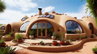 Sustainable Earthship Homes  Designed by AI [upl. by Alaehs]