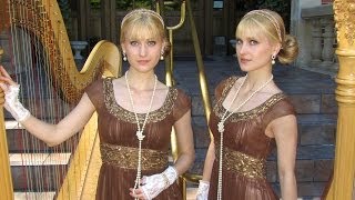 DOWNTON ABBEY Theme  Harp Twins [upl. by Dessma]