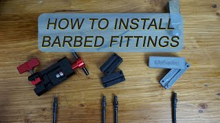 How to install barbed fittings to your HS33 hoses [upl. by Leunammi]