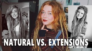 Growing Dreadlocks vs Getting Extensions  Pros amp cons [upl. by Clynes]