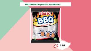 KERVAN Bebeto Bbq American Halal Marshmallow Vanilla 275g [upl. by Ynnoj504]