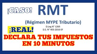 APRENDE A DECLARAR TUS IMPUESTOS DE IGV  RENTA MENSUAL EN 10 MINUTOS REGIMEN MYPE TRIBUTARIO [upl. by Vanda365]