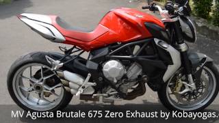 Suara MV Agusta Brutale 675 Pakai Zero Exhaust Aduh Maakk [upl. by Crotty]