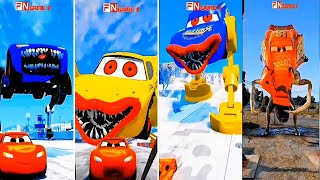 Lightning McQueen All Video Megamix 🆚️ Lava Stone 🆚️ Cyborgs Monster  Coffin Dance Cover Song [upl. by Irme]