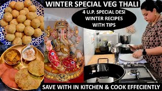 Winter Special Veg Thali  Sakat Chauth Celebration Vlog  4 Desi Winter Recipes with Tips amp Tricks [upl. by Nerrad]