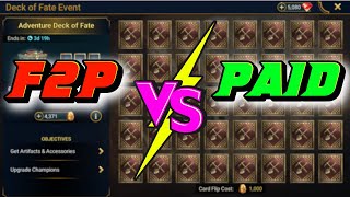 F2P vs Paid Deck of Fate Raid Shadow Legends [upl. by Trixi145]