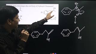 Which of the following is the enol form of 4 phenyl 2 butanone [upl. by Meijer]