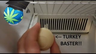 Fix A Clogged Fridge Defrost Drain WITHOUT Opening Panels  How To [upl. by Suoiluj743]