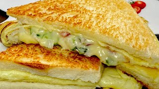 രാവിലെ എളുപ്പത്തിൽ ഇതുണ്ടാക്കിയാലോ  Easy Cheesy Bread Omelette Sandwich Recipe [upl. by Hun340]