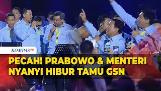 FULL Pecah Prabowo Bareng Menteri Nyanyi Hibur Tamu Acara Gerakan Solidaritas Nasional [upl. by Suh]