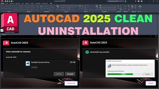 Uninstall AutoCAD 2025 Completely [upl. by Ecirum]