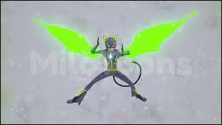 MIRACULOUS  SEASON 4 Astrocat amp Cosmobug Transformations  Ephemeral  ENGLISH DUB [upl. by Mildrid]