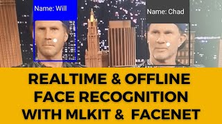 Realtime and offline Face Recognition app using Google ML Kit FaceNet  ML Android app [upl. by Ehtyaf319]