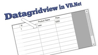 Datagridview control in vbnet properties methods and events in hindi [upl. by Darcee]