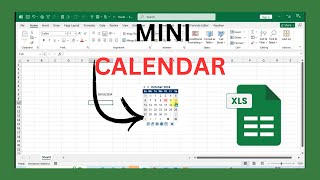 How To Insert Mini Calendar In Excel [upl. by Harwell]