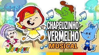 Chapeuzinho Vermelho 🎵 História Infantil MUSICAL por Jacarelvis 🎵 [upl. by Anawit]