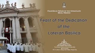 09 NOVEMBER 2024 THE HOLY MASS Feast of the Dedication of the Lateran Basilica [upl. by Gonnella]