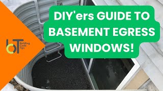 DIYer Guide On Basement Egress Windows  Minimum Code Requirements [upl. by Tiffa]