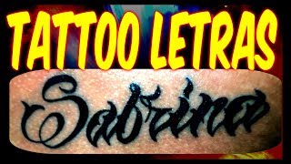 ✅ COMO HACER PASO A PASO UN TATUAJE DE LETRAS GÓTICAS O TRIBALES [upl. by Tully]